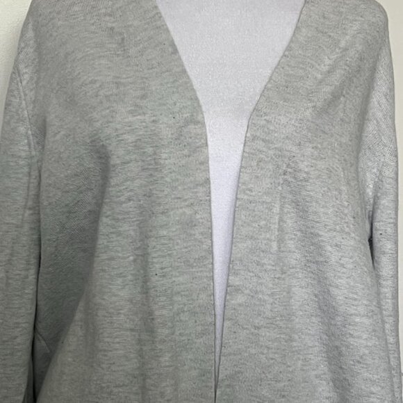 Banana Republic Gray Long Sleeve Open Front Cardigan Sweater Size Medium - Picture 2 of 15